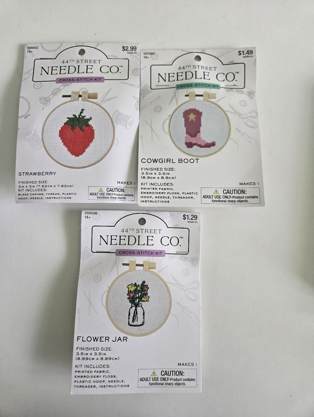 Embroidery Kits, Cross Stitch Kits, Christmas, Floral, Needlepoint Kits, New - Picture 6 of 9